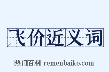 飞价近义词是什么意思的图片